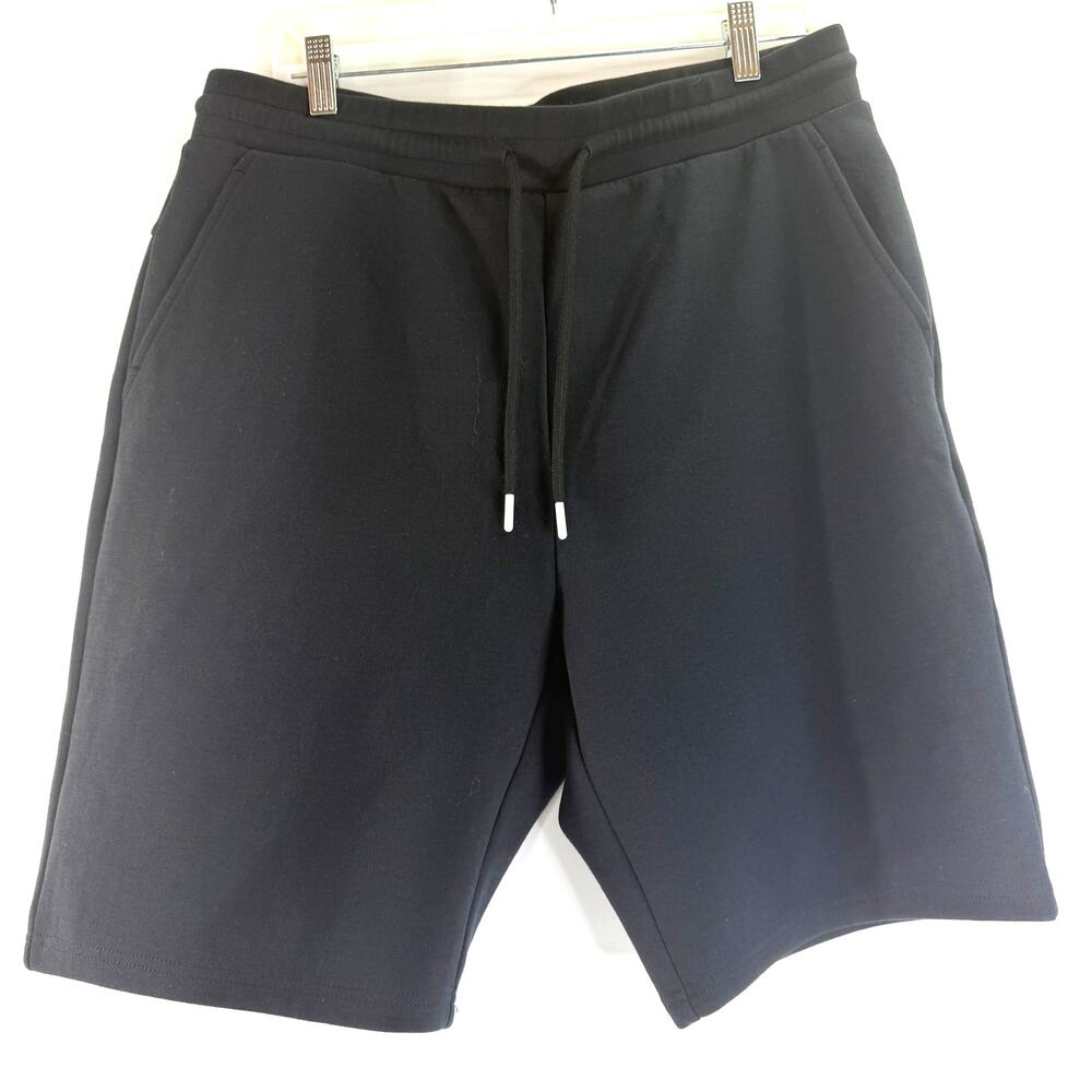 Zyia Men's Black Knit Drawstring Sweat Shorts Size XL